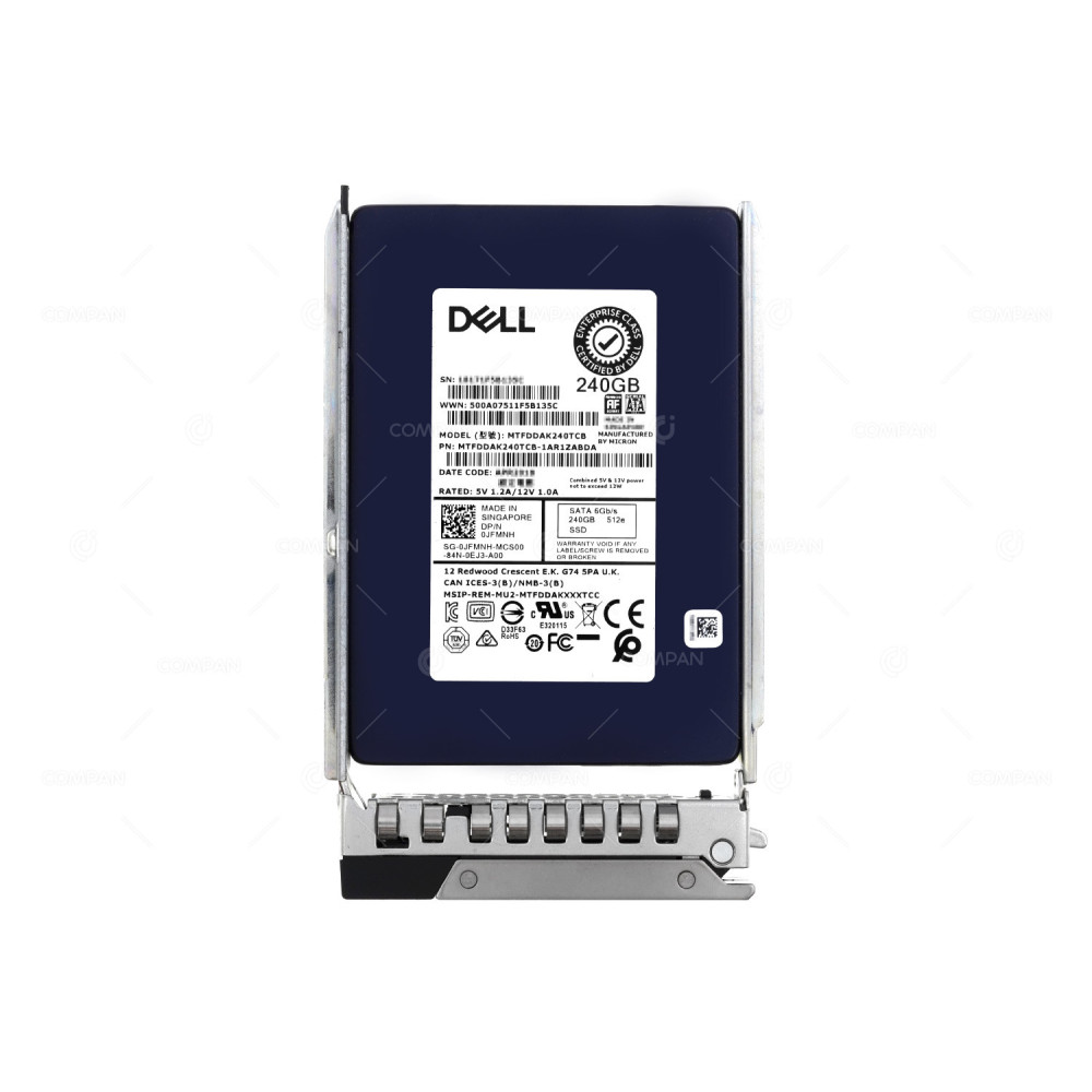 JFMNH G14 DELL 240GB 6G SATA SSD 2.5 SFF G14 0JFMNH, MTFDDAK240TBC